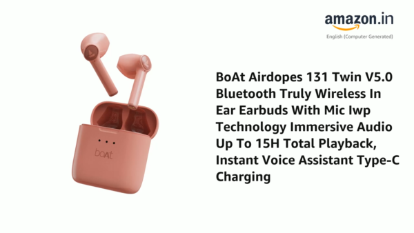 boAt Airdopes 131 Twin V5.0 Bluetooth Truly Wireless